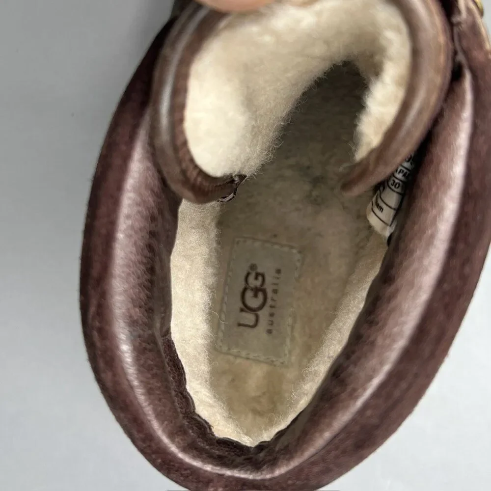 UGG Barrington Boots‎ Men's 12 Brown Leather Waterproof Insulated Outdoor Winter
